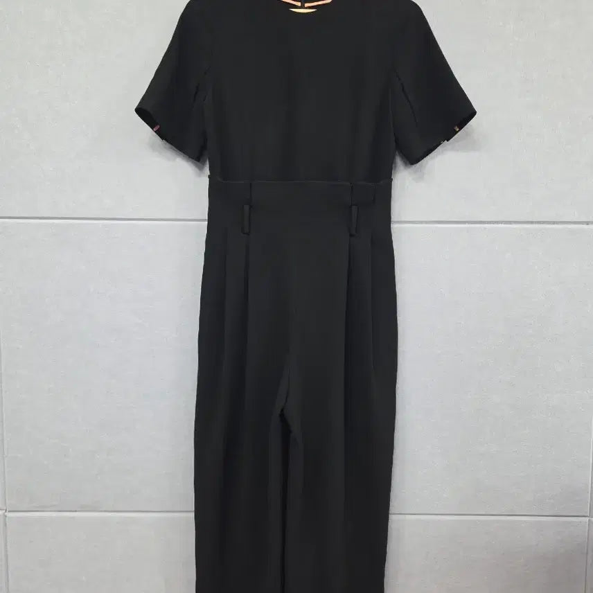 [BUNJANG] Michaa Black Short-Sleeve Wide Jumpsuit / MICHAA 미샤 블랙 반팔 와이드 점프수트