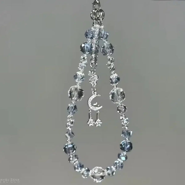 [BUNJANG] Moon & Star Crystal Keychain Bundle Set (3 pcs) / 달 별 크리스탈 키링 일괄 3개