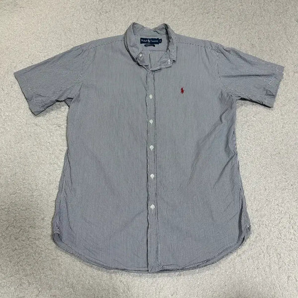 [BUNJANG] Polo Ralph Lauren Striped Short Sleeve Shirt Size 42 / 폴로 랄프로렌 반팔 셔츠 스트라이프 42