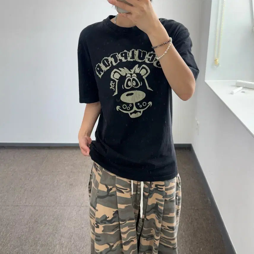 [BUNJANG] Sculptor Graphic Logo Black Short Sleeve T-Shirt / Sculptor 스컬프터 그래픽 로고 블랙 반팔