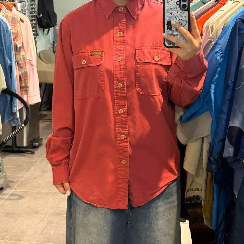 [BUNJANG] Polo Ralph Lauren Red Shirt / [NO.9] 폴로 랄프로렌 셔츠 빨강