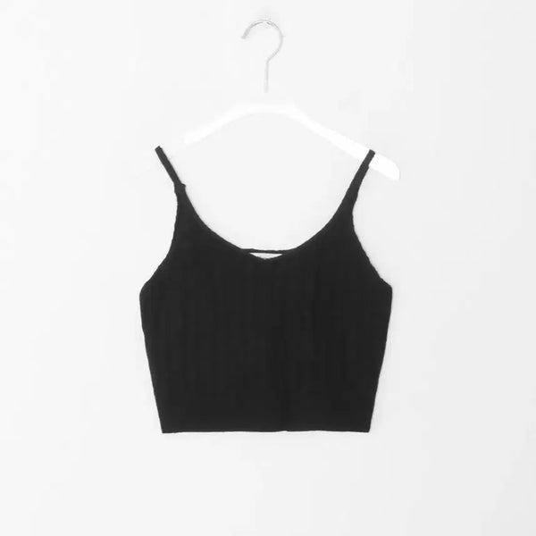 [BUNJANG] V-Neck Knit Vest Layering BUSTIER / 니트 조끼 레이어드 뷔스티에