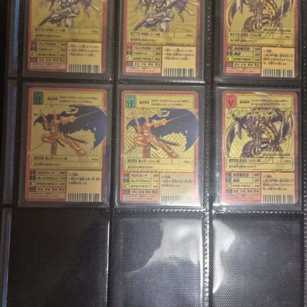 [BUNJANG] Digimon Card Dolgoraemon Greymon Ouryumon Gold Etching 6 Card Set / 디지몬카드 돌고라몬 그레이드몬 오류우몬 골드에칭 6장세트
