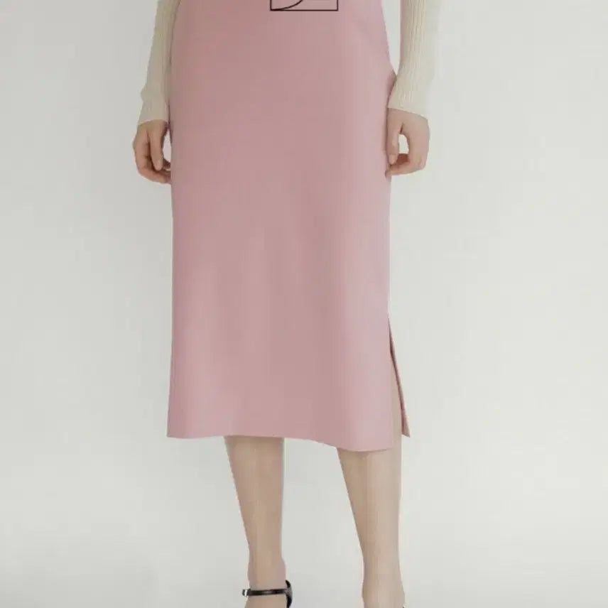 [BUNJANG] Cevia Slit Skirt XS Pink / [새상품] 시에 비아 스커트 ( 산드로 마쥬 자라 코스 비비안웨스트우드
