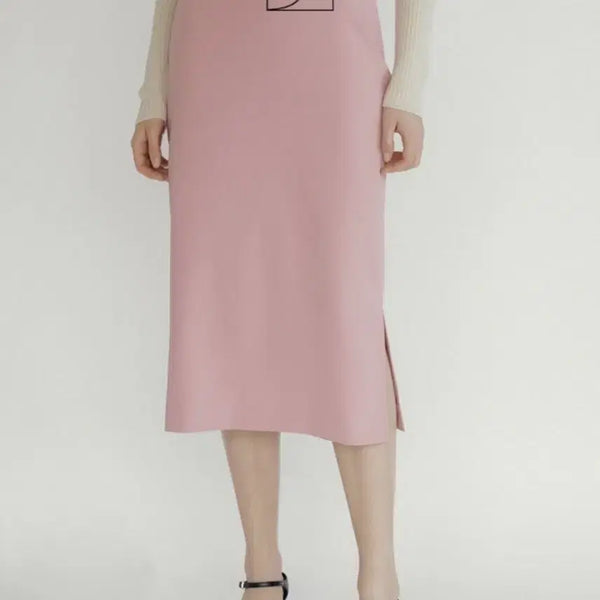 [BUNJANG] Cevia Slit Skirt XS Pink / [새상품] 시에 비아 스커트 ( 산드로 마쥬 자라 코스 비비안웨스트우드