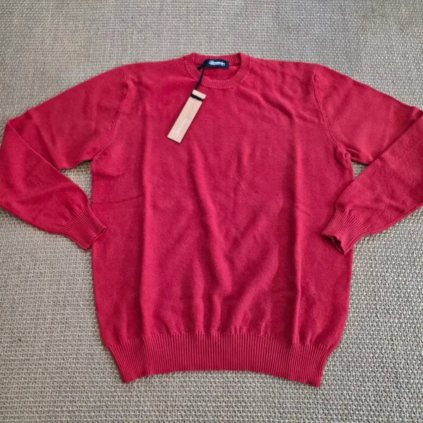 [BUNJANG] Drumohr Italian PK Cotton Knit Dark Orange / Drumohr 드루모어 이탈리안 최고급 PK코튼 니트 SS 다크오렌지