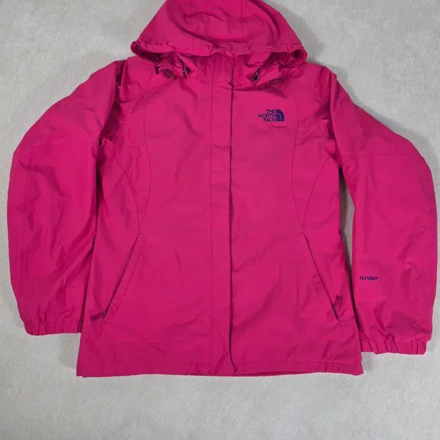 [BUNJANG] The North Face HyVent Hooded Zip-Up Windbreaker Jacket Hot Pink / 노스페이스 하이벤트 후드 집업 바람막이 자켓 핫핑크
