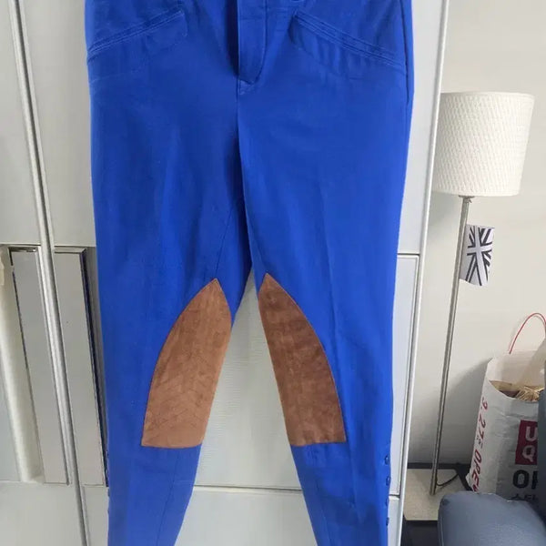 [BUNJANG] Polo Ralph Lauren Equestrian Pants Blue Knee Patches / 폴로 랄프로렌 승마바지 블루 무릎 패치