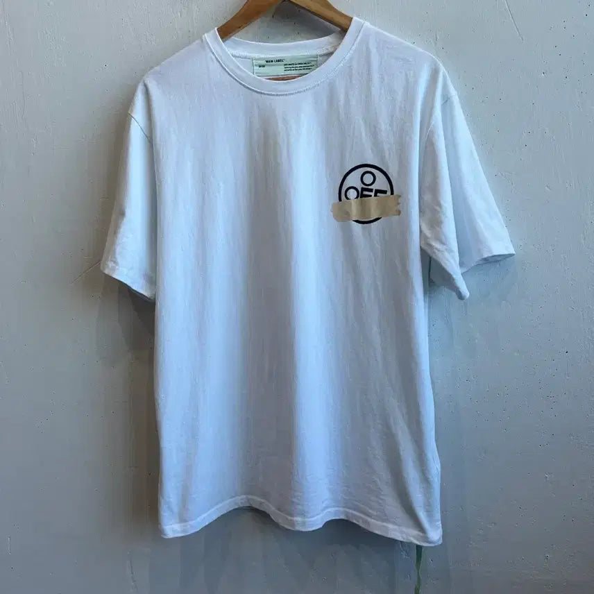 [BUNJANG] Off-White Tape Arrow Short Sleeve T-Shirt / 오프화이트 테이프 애로우 반팔 티셔츠
