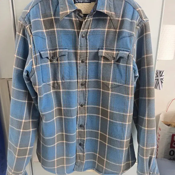 [BUNJANG] Polo Ralph Lauren Check Shirt Blue M / 폴로 랄프로렌 체크 셔츠 블루 M