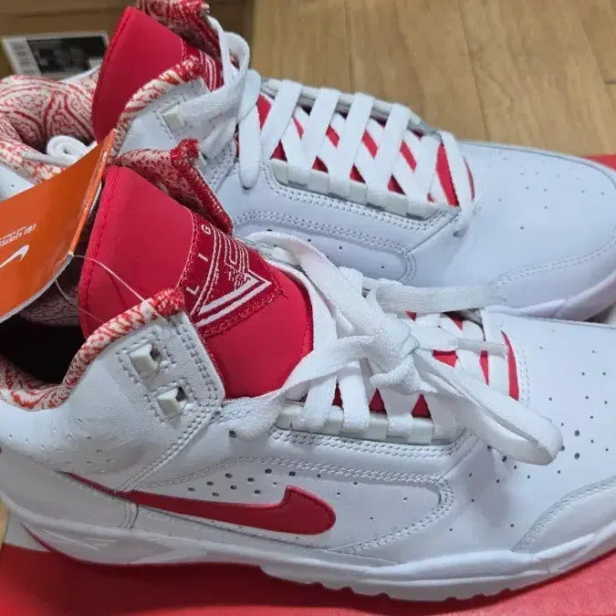 [BUNJANG] Nike Air Flight Lite Mid White Red / 나이키 에어 플라이트 라이트미드 화이트레드 새제품