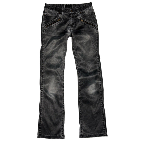 [BUNJANG] INCEDE Zipper Detail Pigment Washing Bootcut Pants / 앙세드 지퍼 디테일 피그먼트 워싱 부츠컷 팬츠