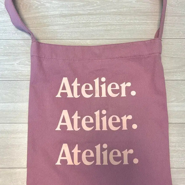 [BUNJANG] Atelier Pink Canvas Shoulder Bag / 아뜰리에 에코백 핑크 캔버스백 숄더백 가방