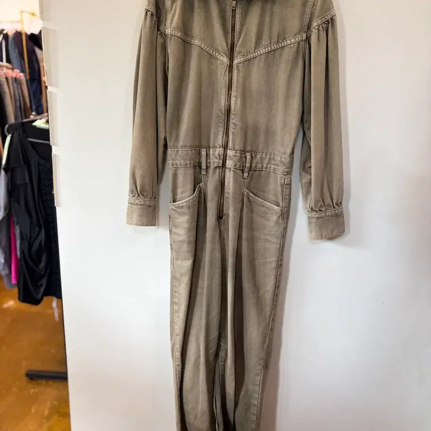 [BUNJANG] Mango Khaki Jumpsuit / 망고 점프수트 카키색