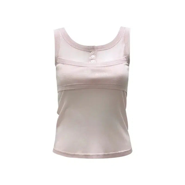 [BUNJANG] CHEMISTORY Layered Sleeveless Top / 체메씨 레이어드 슬리브리스