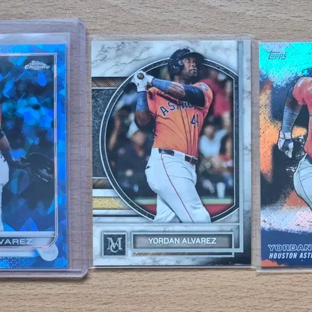 [BUNJANG] MLB Topps Museum Jordan Alvarez Baseball Cards 3-Card Lot / MLB 탑스, 뮤지엄 휴스턴 요르단 알바레즈 야구카드 3장랏 판매합니다.