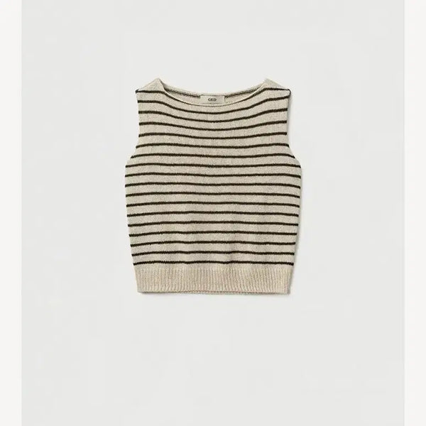 [BUNJANG] GED Cozy Stripe Sleeveless Top / 게드 cozy stripe sleeveless