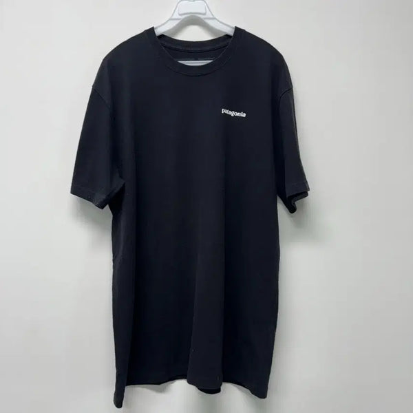 [BUNJANG] Patagonia Black Logo Short Sleeve T-Shirt L / 파타고니아 블랙 로고 반팔티 L