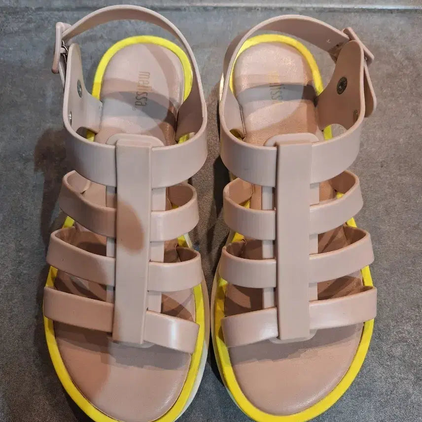 [BUNJANG] Melissa Jelly Sandals Beige Yellow / 멜리사 젤리 샌들 베이지 옐로우