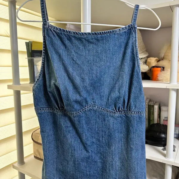 [BUNJANG] Zara Blue Denim Blouse Shirt / 자라 청 데님블라우스