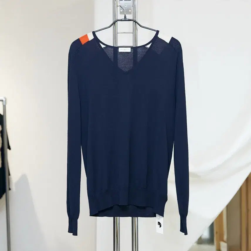 [BUNJANG] Dries Van Noten Color Block V-Neck Sweater / 드리스반노튼 컬러블록 브이넥 스웨터