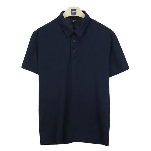 [BUNJANG] Pro-Specs Men's Dark Navy Short-Sleeve Polo T-Shirt Size 100 / 22475 프로스펙스 반팔 카라티 100 남자 운동복 티셔츠 브랜구제