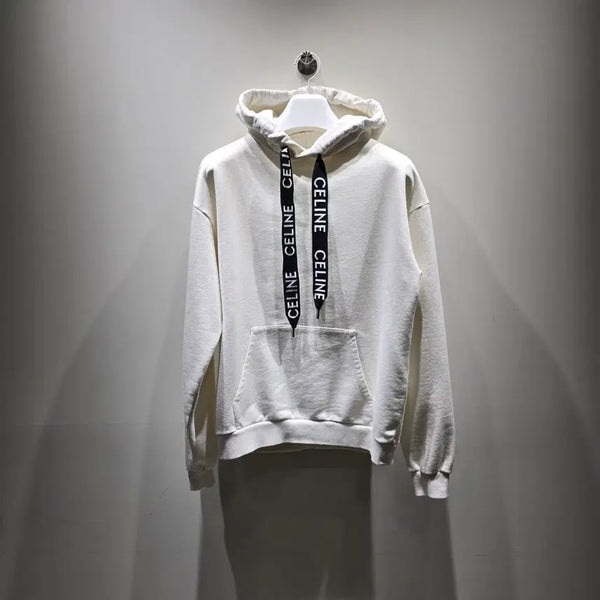 [BUNJANG] Celine Rouge Cotton Hoodie White Size S / [중고/정품] 셀린느 루즈 코튼 후드티 S