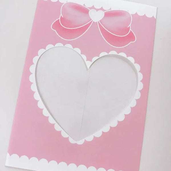 [BUNJANG] B5 Heart Clear Sealing Bag 10 pcs / B5하트투명 창수봉 10장