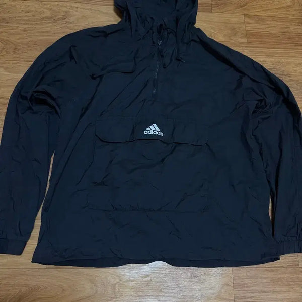 [BUNJANG] Adidas Anorak Hooded Windbreaker Size 110 / [110] 아디다스 바람막이 아노락 후드