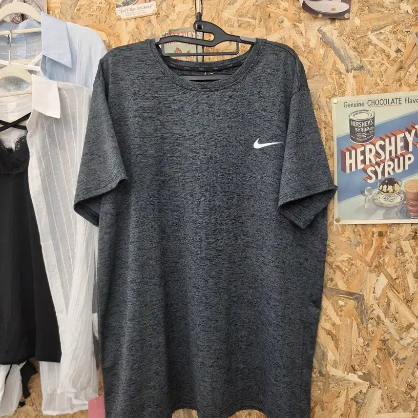 [BUNJANG] Nike Basic Logo Short Sleeve T-Shirt - Dark Grey, 3XL / 나이키 반팔 티셔츠 다크 그레이 3XL