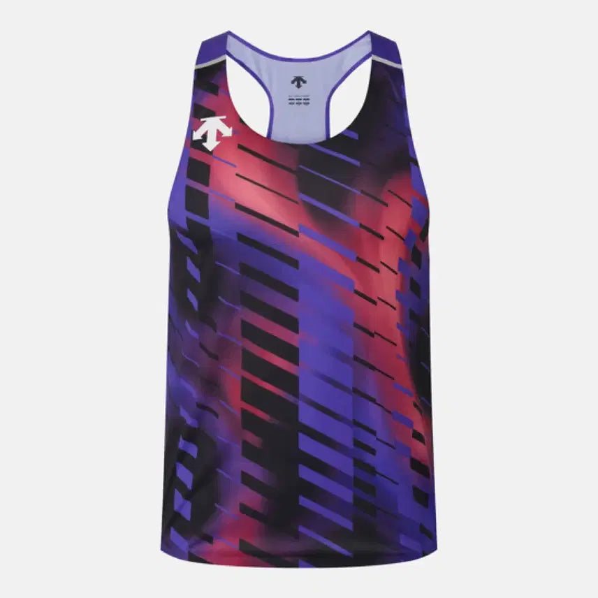 [BUNJANG] Descente Running Delta Pro Wing Singlet Red Pattern / 데상트 러닝 델타프로 윙 싱글렛 레드패턴