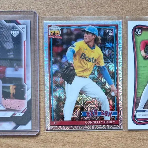 [BUNJANG] MLB Topps Traded Boston Connelly Early Rookie Card 3-Card Lot / MLB 탑스 보스턴 코넬리 얼리 루키카드 3장랏 판매합니다.