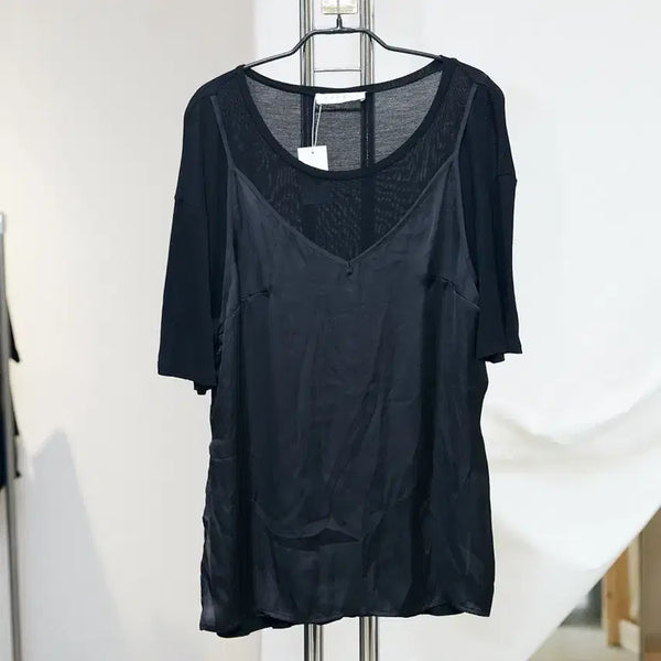[BUNJANG] Sandro Bustier Docking T-Shirt / 산드로 뷔스티에 도킹 티셔츠