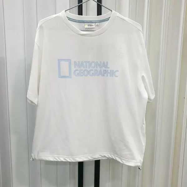 [BUNJANG] National Geographic White Short Sleeve T-Shirt / 내셔널지오그래픽 반팔 티셔츠 화이트