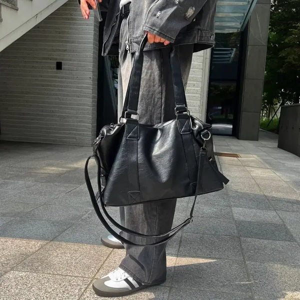 [BUNJANG] Leather Crossbody Bag / 레더 크로스백