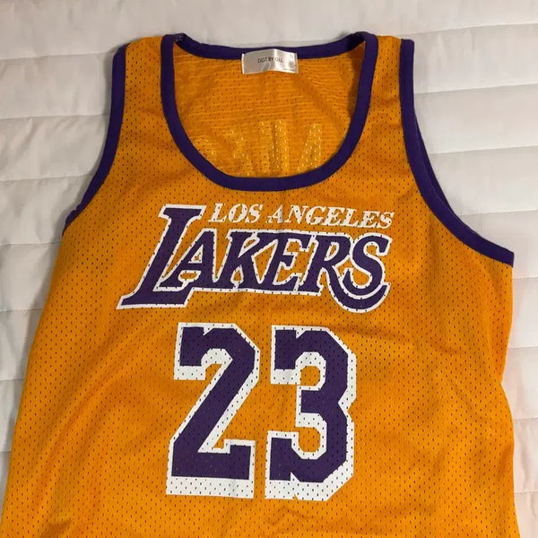 [BUNJANG] LA Lakers Basketball Mesh Tank Top / 졸업사진 LA 레이커스 농구 나시
