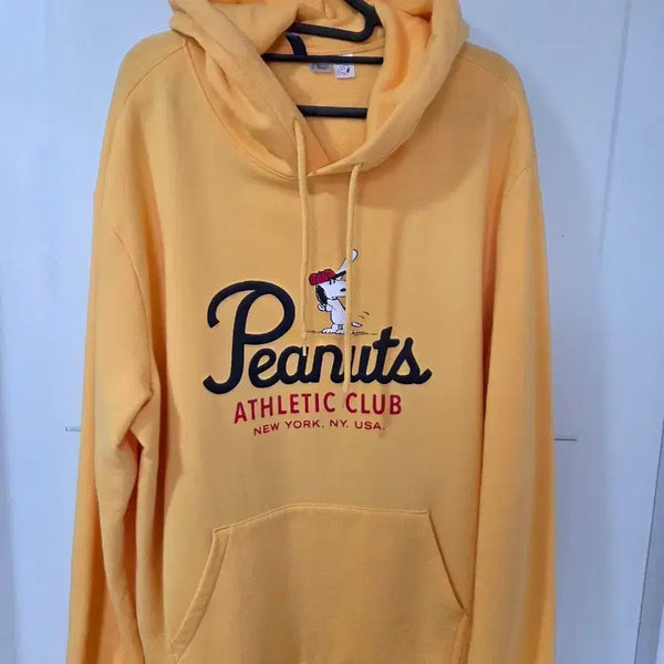 [BUNJANG] H&M Snoopy Peanuts Hoodie XL Yellow / H&M 피너츠 스누피 후드티 XL 옐로우