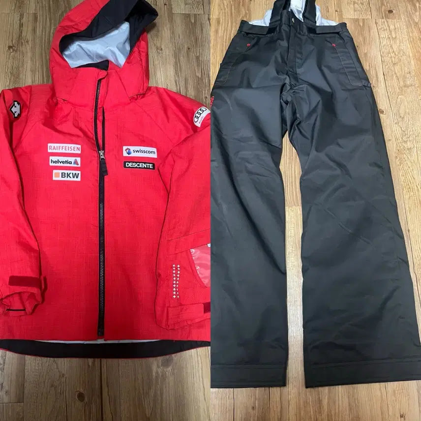 [BUNJANG] Descente 150 Ski & Snowboard Jacket and Pants Set / 데상트 150 스키복 보드복 자켓 바지 세트 상하의 스키 레플리카 아우디 스키팀 골드윈 피닉스 카브 퀵실버 온요네