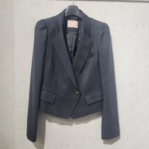 [BUNJANG] Lenibon Puff Sleeve Cropped Jacket / 레니본 퍼프소매 크롭 자켓