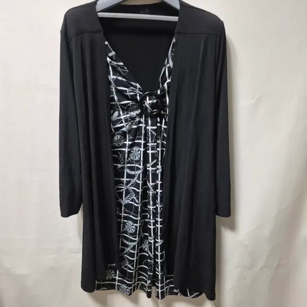 [BUNJANG] Black Pattern Dress / 블랙 패턴 원피스 개당