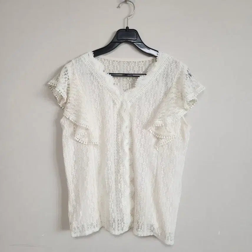 [BUNJANG] Ivory Lace Blouse / 아이보리레이스 블라우스 95