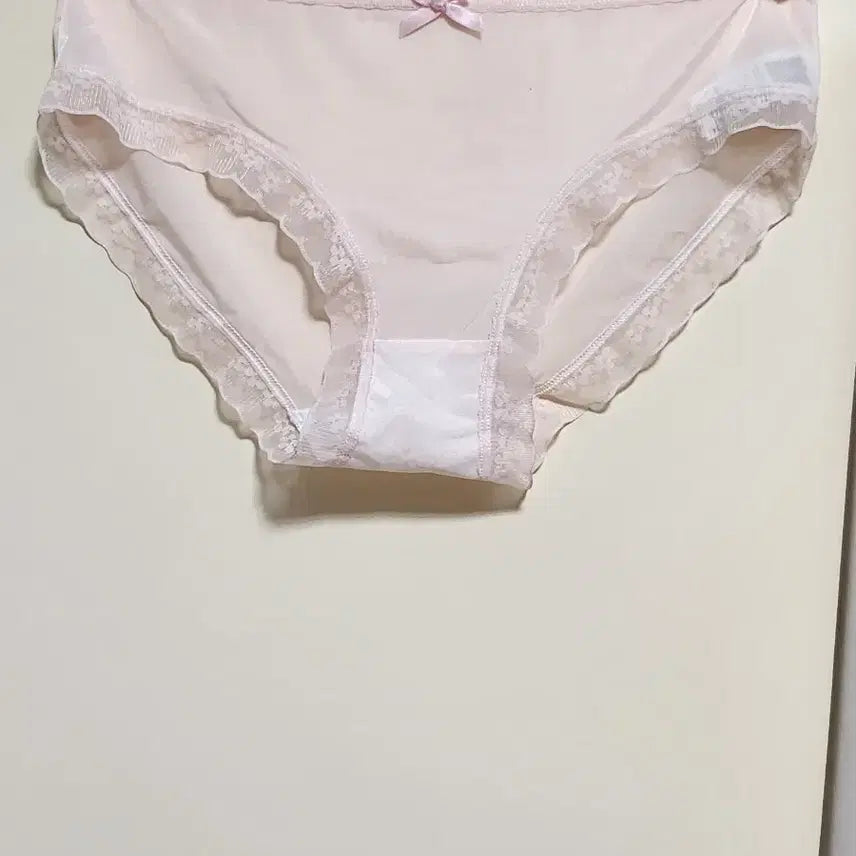 [BUNJANG] Lace Briefs Pastel Pink / 레이스 삼각 팬티 100 (파스텔 핑크)