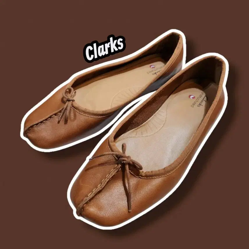 [BUNJANG] Clarks Freckle Ice Ballerina Flat Shoes / 235/ 클락스 프레클 아이스 발레리나 플랫슈즈 /0728