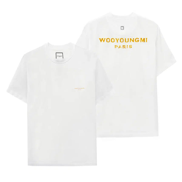 [BUNJANG] Wooyoungmi Tufted Embroidery Short Sleeve T-Shirt White W263TS08701W / [새상품] 우영미 터프트 자수 반팔 티셔츠 W263TS08701W