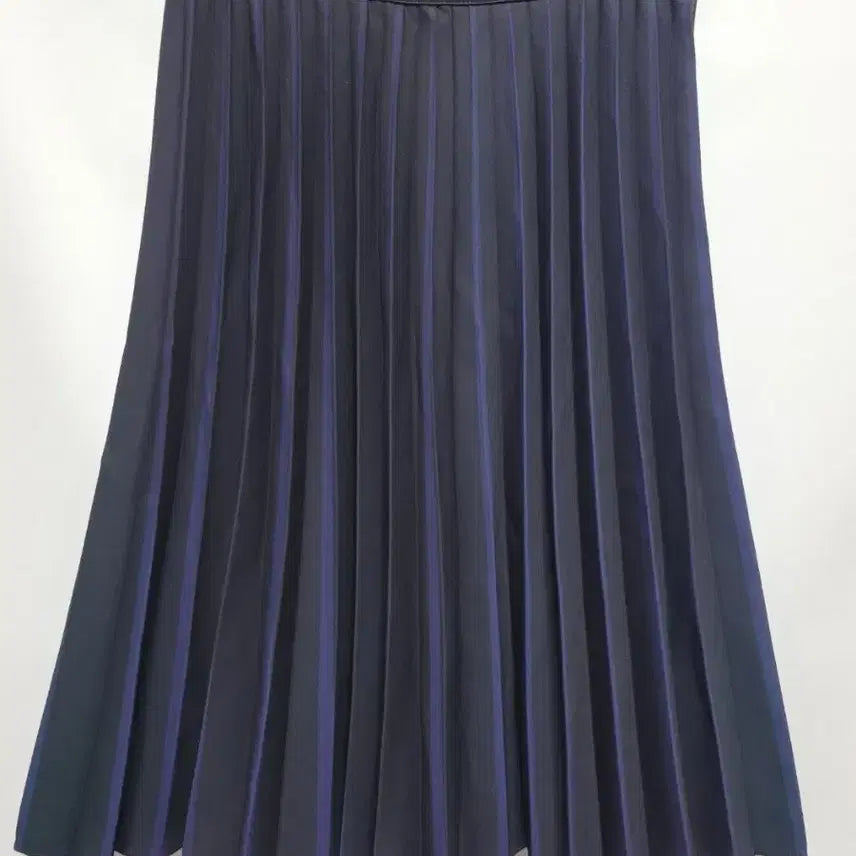 [BUNJANG] SJSJ Pleated Midi Skirt Navy / (25~26)  한섬 SJSJ 플리츠 스커트 네이비