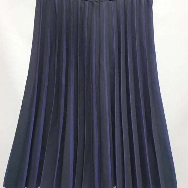 [BUNJANG] SJSJ Pleated Midi Skirt Navy / (25~26)  한섬 SJSJ 플리츠 스커트 네이비