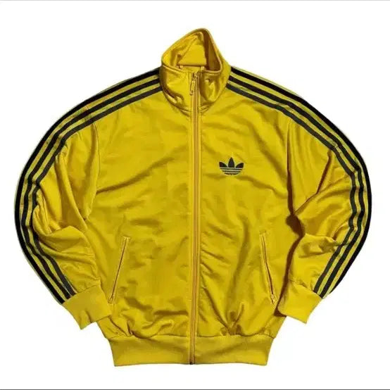 [BUNJANG] Adidas Firebird Track Top Jersey Yellow 95 / 아디다스 트랙탑 져지 옐로우 노란색 파이어버드 95
