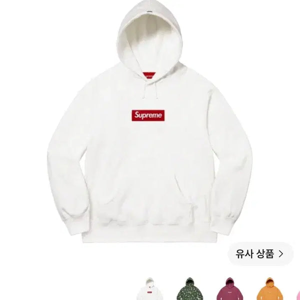 [BUNJANG] Supreme Signature Box Logo Hoodie White / SUPREME