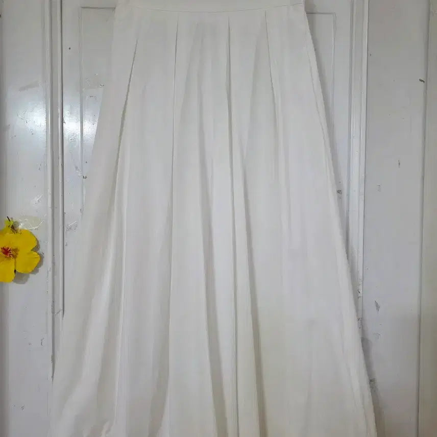 [BUNJANG] Women's Zippered Cotton Maxi Skirt - Summer Collection / 여름 시원한 고급스러운 핏이이쁜  밴딩  면지퍼 롱스커트  새상품