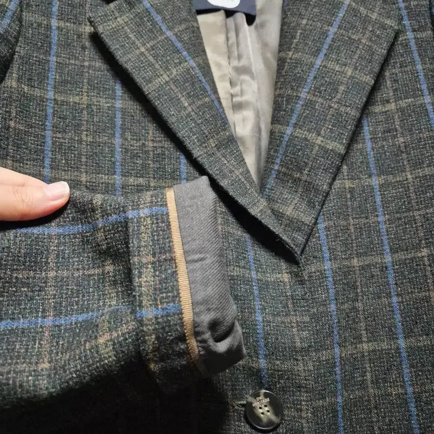[BUNJANG] DEWL Check Pattern Coat Size 55 / 듀엘 체크 패턴 코트55
